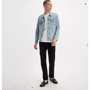 Levis 502 Jeans Men 30"x30" (27 Actual Inseam) Black Taper Fit Pants Native Cali